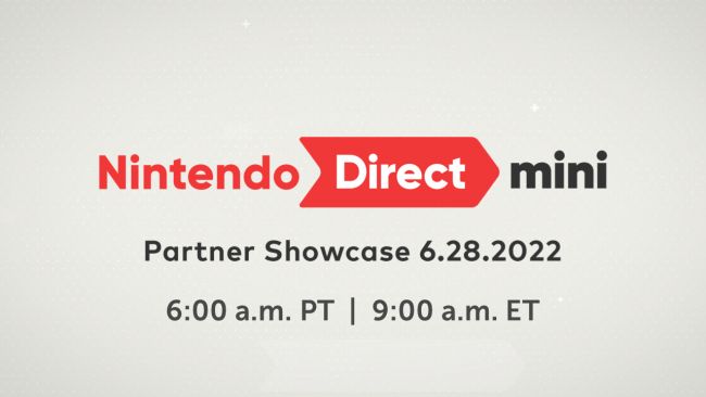 Parceiro focado Nintendo Direct planejado para amanhã