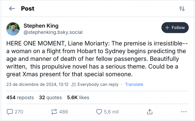 Stephen King recomenda o presente de Natal perfeito