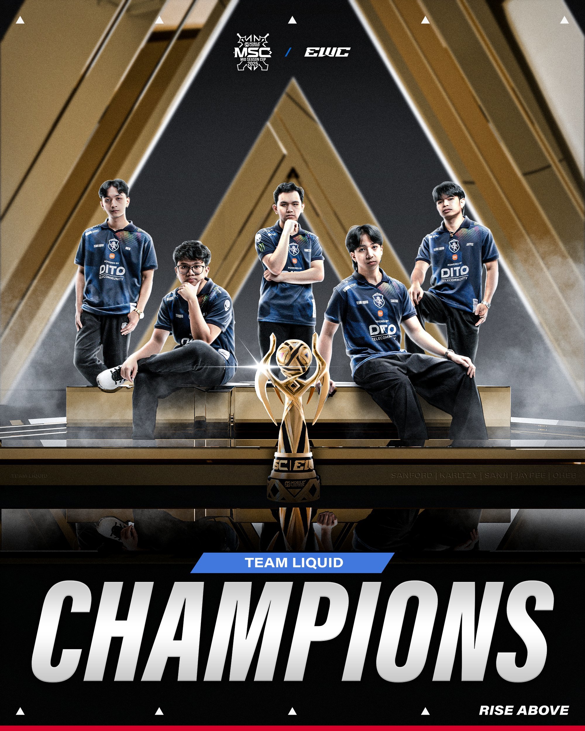 Copa do Mundo de Esports: Team Liquid PH levanta troféu Mobile Legends Bang Bang Mid Season Cup