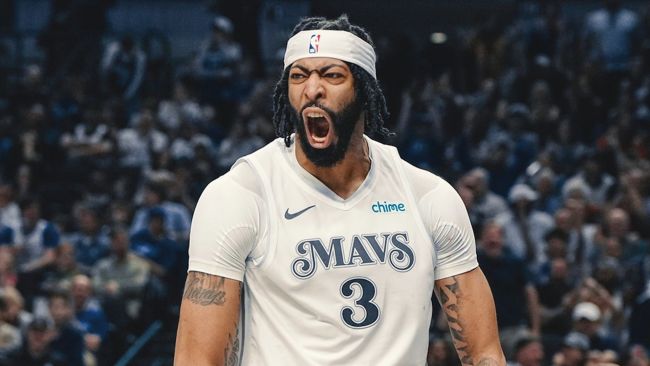 Mais más notícias para o Dallas Mavericks: Anthony Davis ficará fora por um mês devido a lesão