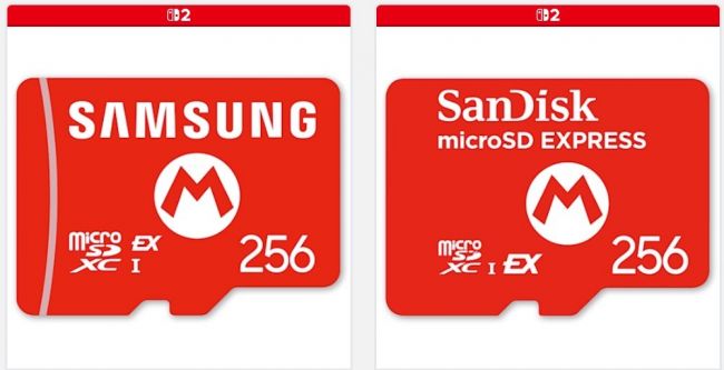 Cartões MicroSD Express esgotam no Japão um mês e meio antes do lançamento do Nintendo Switch 2