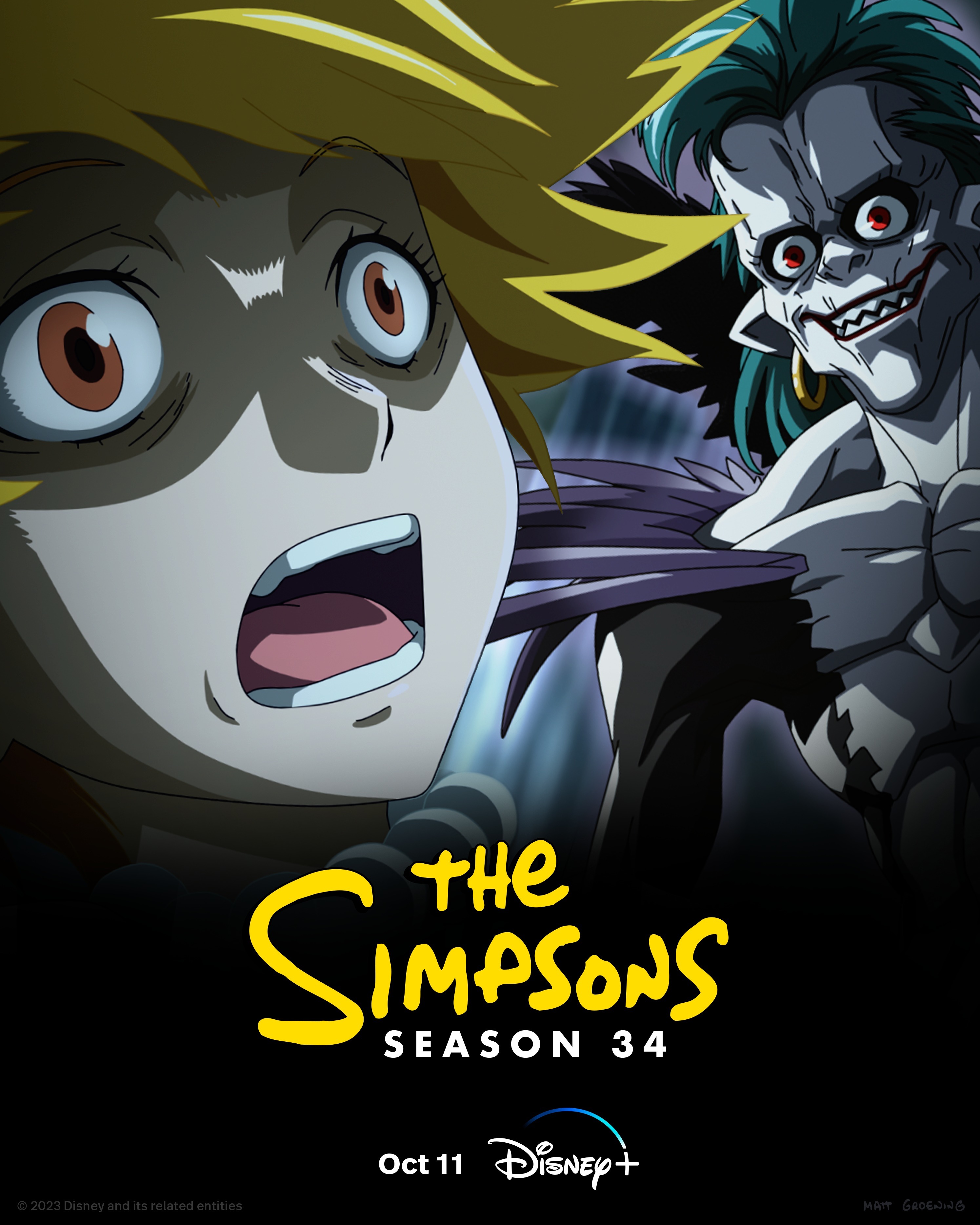 A 34ª temporada de Os Simpsons chega ao Disney+ no próximo mês