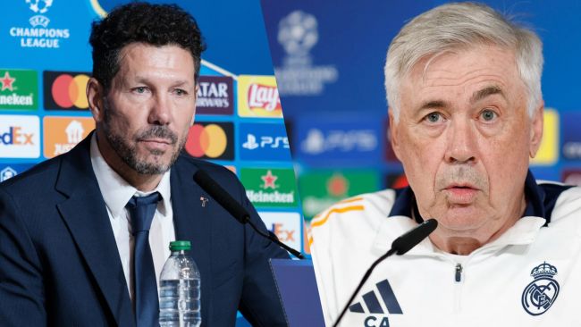 "Maior respeito", "ele é melhor do que eu"...: Ancelotti e Simeone trocam lisonjas antes do Euroderby