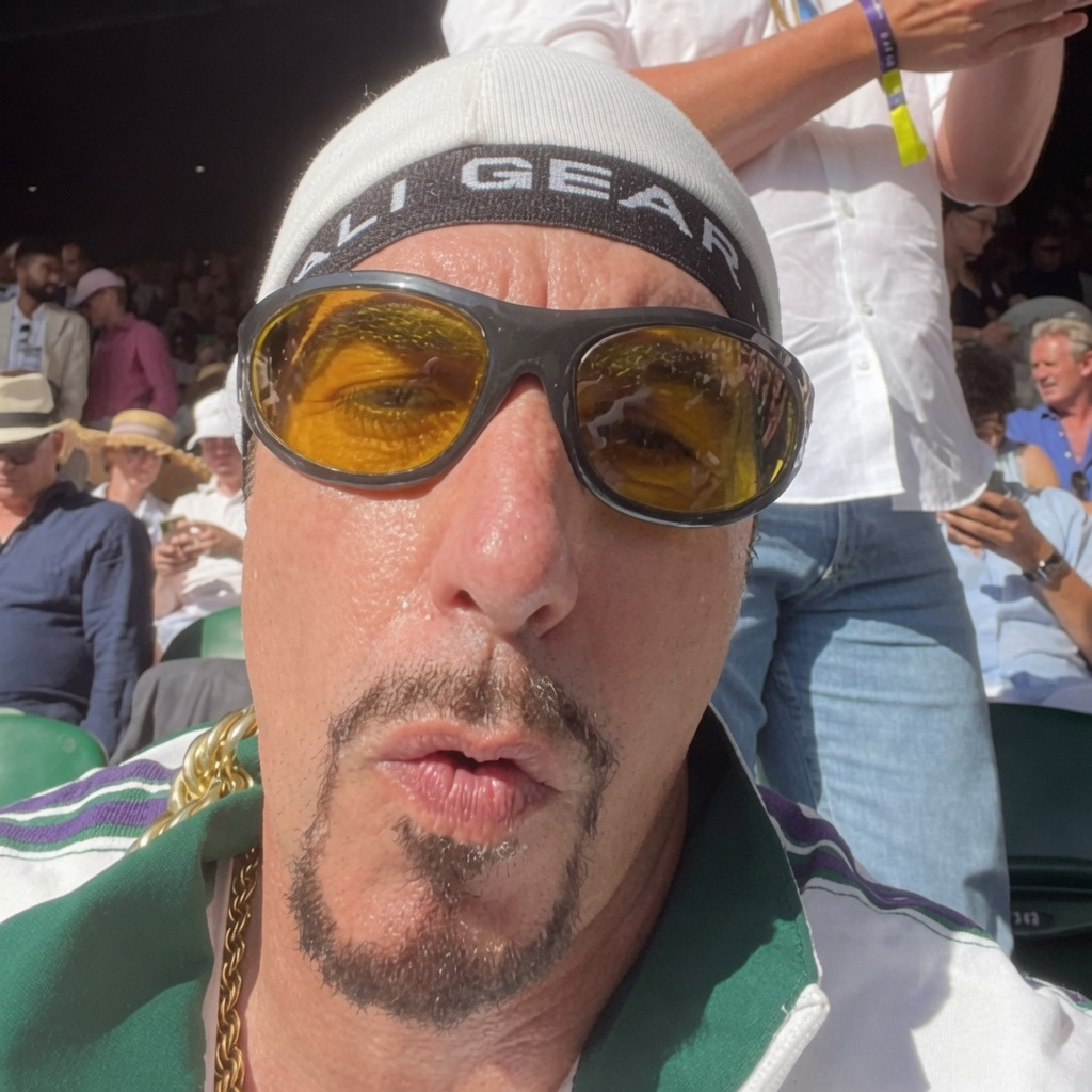 Ali G visitou a final de Wimbledon neste fim de semana