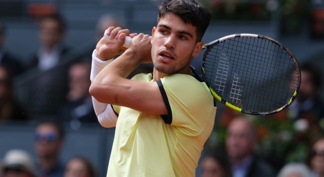 Carlos Alcaraz fica fora do Aberto de Madrid pelo segundo ano consecutivo