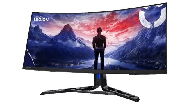 Dois dispositivos curvos compõem a linha de monitores 2025 da Lenovo Legion