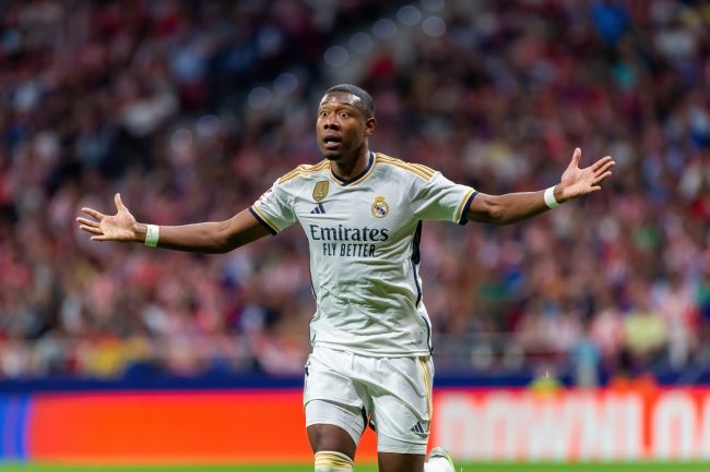 David Alaba junta-se à lista de convocados do Real Madrid depois de não jogar desde 2023