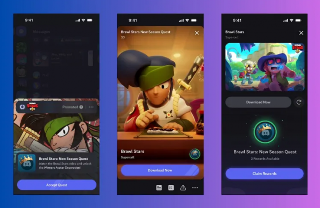 Discord apresenta anúncios no aplicativo móvel
