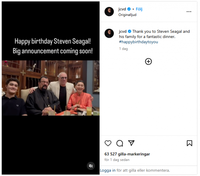 Van Damme e Steven Seagal sugerem colaboração futura