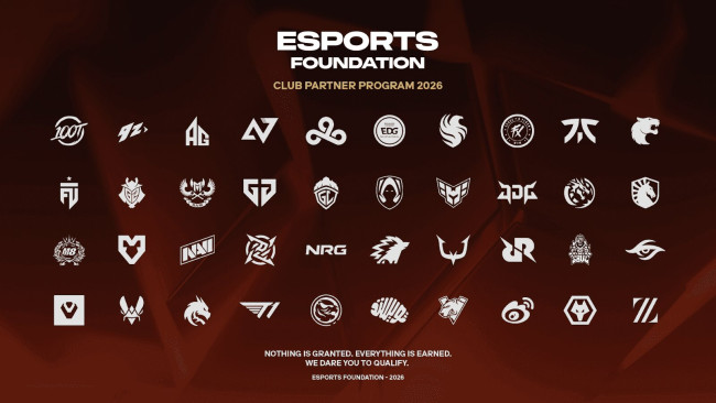 Esports Foundation revela suas 40 Club organizações parceiras para 2026