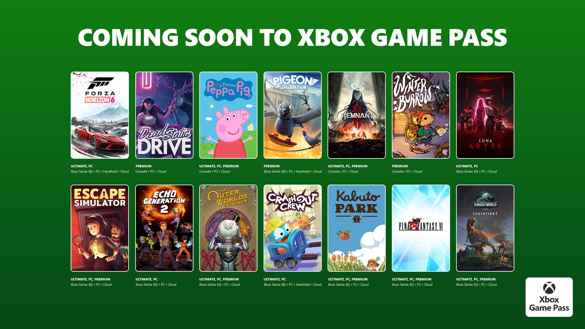 Forza Horizon 6 liderando a segunda metade de maio para assinantes do Game Pass