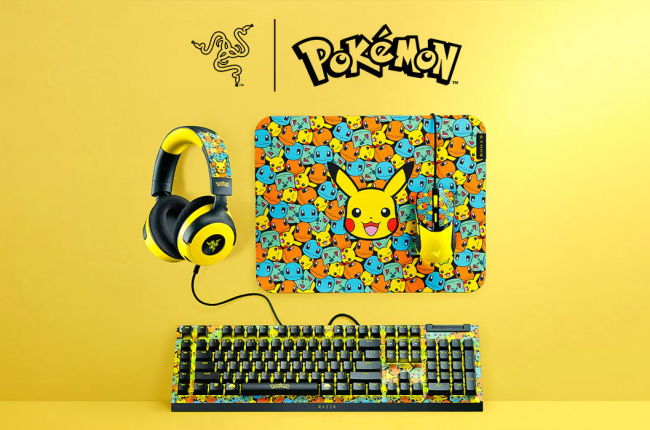 A colaboração Pokémon da Razer abrange quatro itens temáticos de Kanto