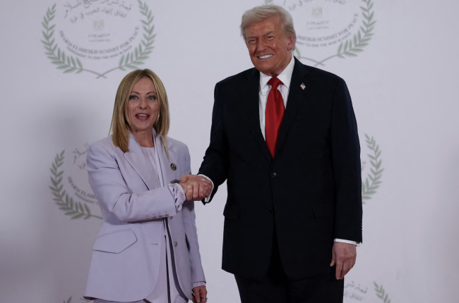 Trump desconta contra Meloni e diz estar "chocado" com o líder italiano