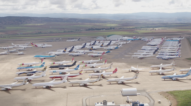 Aeroporto espanhol volta a se transformar em estacionamento de aeronaves em meio à guerra no Irã