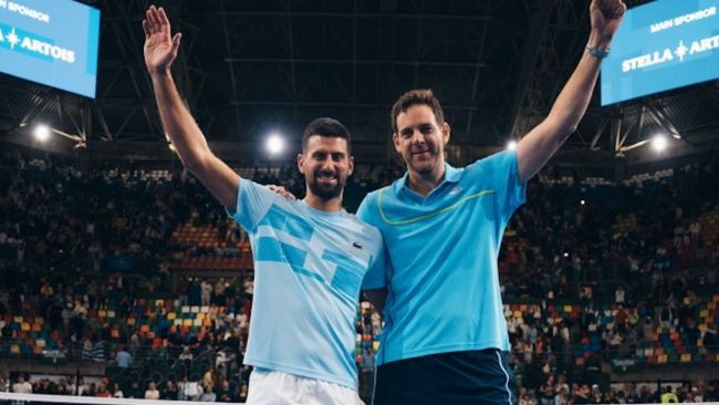 Juan Martín del Potro agradece a Djokovic após sua emocionante partida de despedida na Argentina