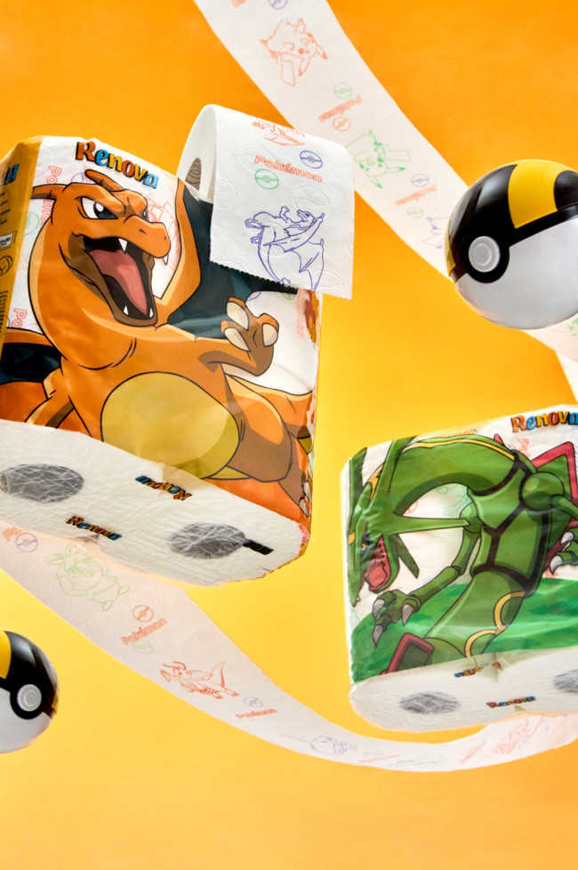 Pokémon vira papel higiênico em um novo produto bizarro da Nintendo