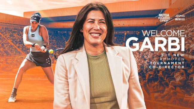 A ex-número 1 do mundo Garbiñe Muguruza se junta a Feliciano López como codiretora do Mutua Madrid Open