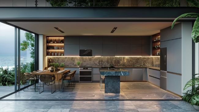 A linha de cozinha Signature da LG inclui um forno com câmeras e IA que ajuda você a cozinhar