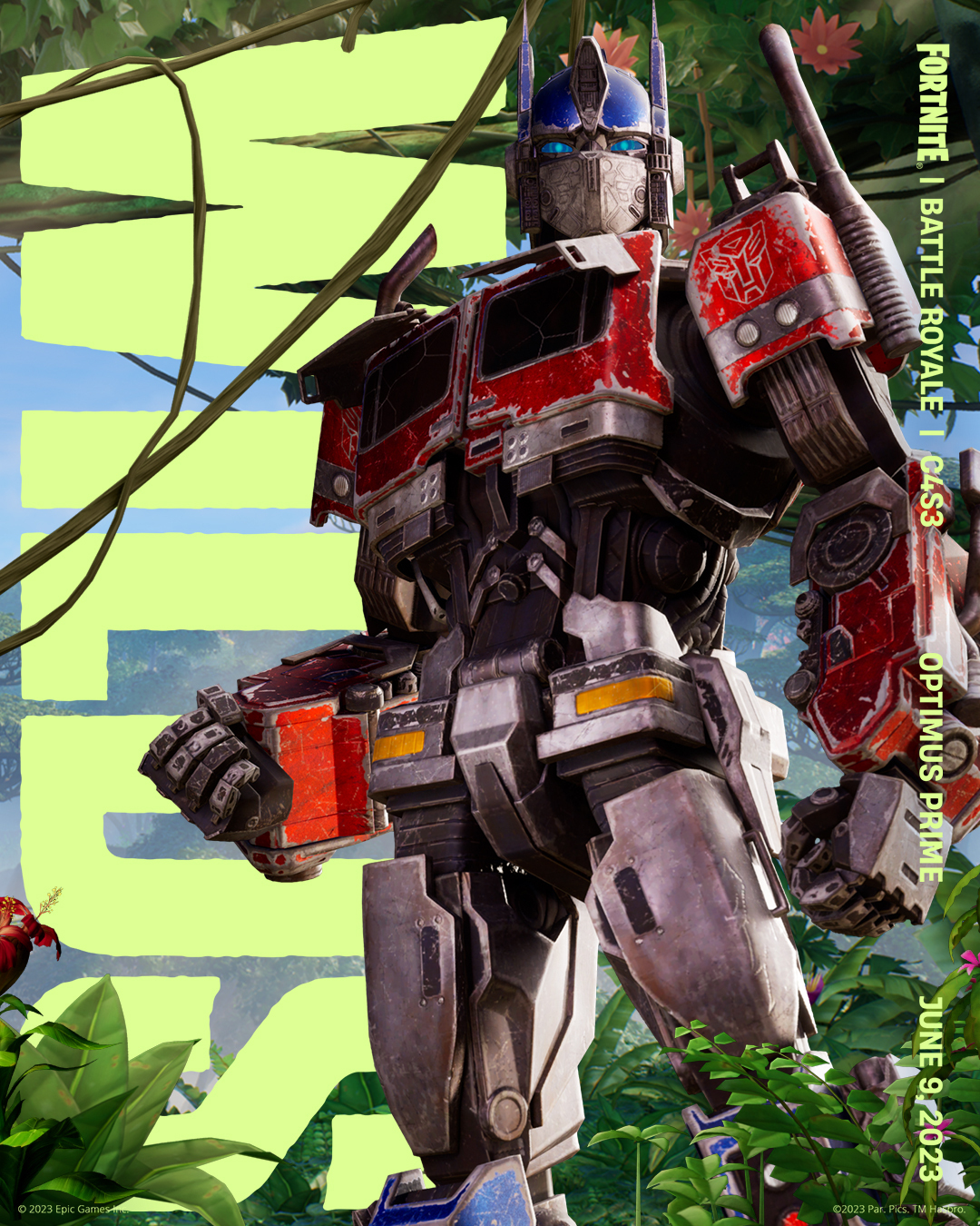 Optimus Prime oficialmente confirmado para Fortnite