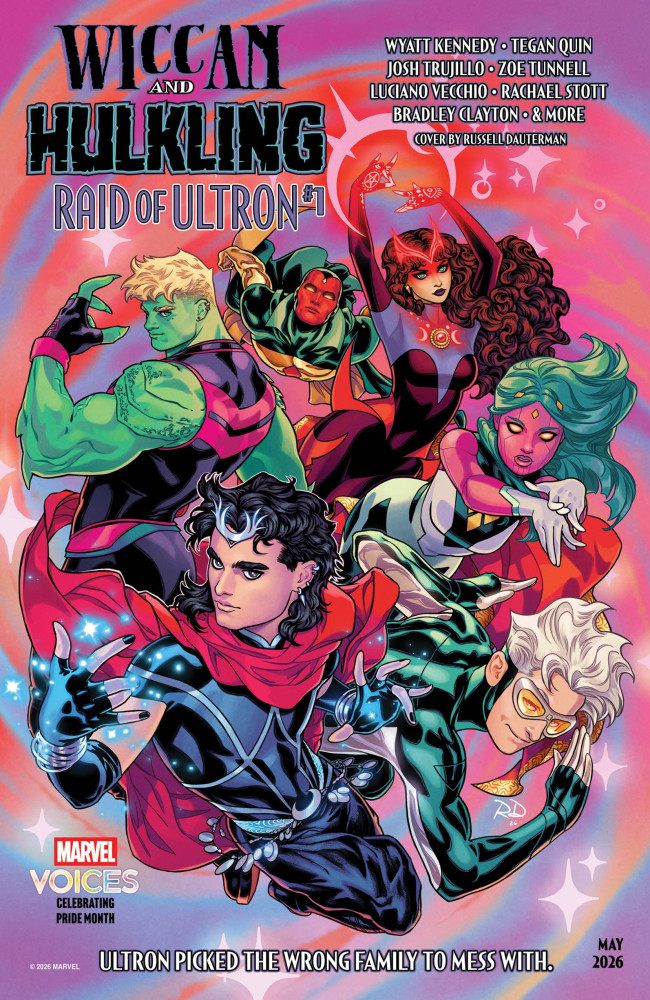 Para celebrar o próximo Mês do Orgulho, a Marvel revela um novo quadrinho com Wiccan e Hulkling