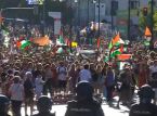 Manifestantes pró-Palestina invadem as ruas de Madri e impedem La Vuelta a España