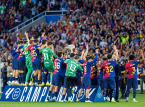 FC Barcelona conquista o t&iacute;tulo consecutivo da liga com uma vit&oacute;ria por 2 a 0 no Cl&aacute;sico