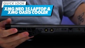 XMG Neo 15 Laptop & XMG Oasis Cooler - Visual Rápido