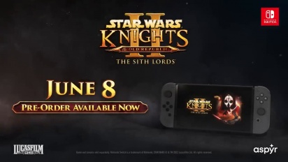 Star Wars: Knights of the Old Republic II: The Sith Lords - Trailer de anúncio do Nintendo Switch